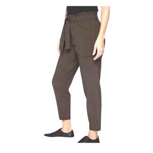 Athleta Skyline Pant - Paperbag Waist and Belt - Taupe
